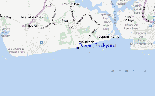 Daves Backyard location map