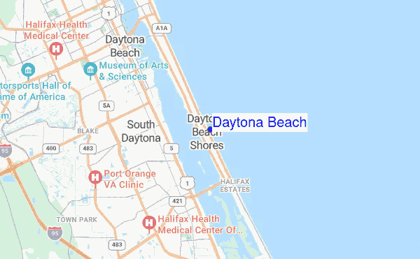 Daytona Beach location map