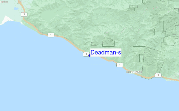 Deadman's location map