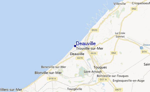 Deauville location map