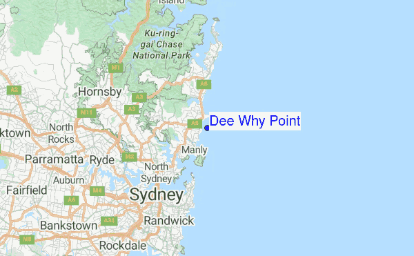 Dee Why Point Location Map