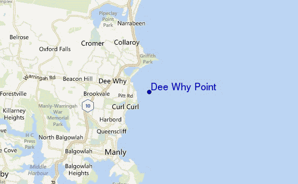 Dee Why Point location map
