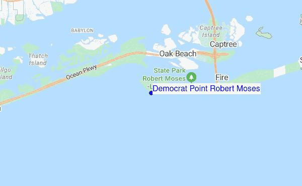 Democrat Point Robert Moses location map