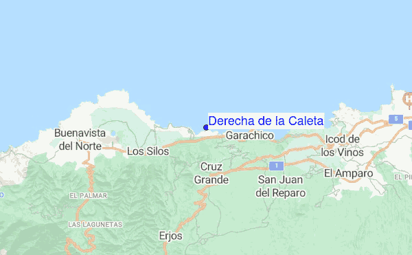 Derecha de la Caleta location map