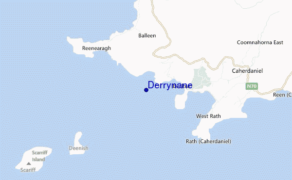 Derrynane location map