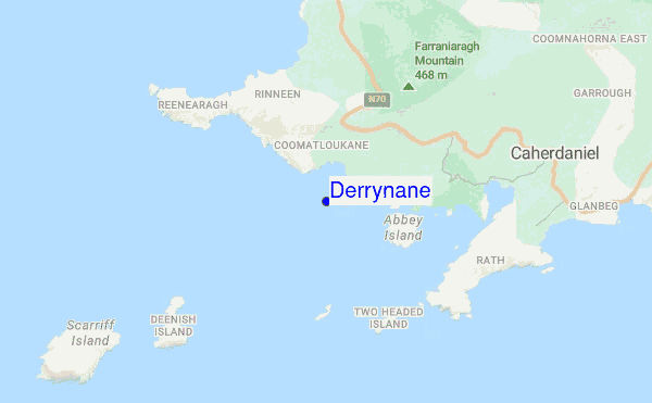 Derrynane location map