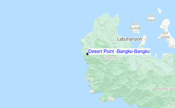 Desert Point (Bangko-Bangko) location map