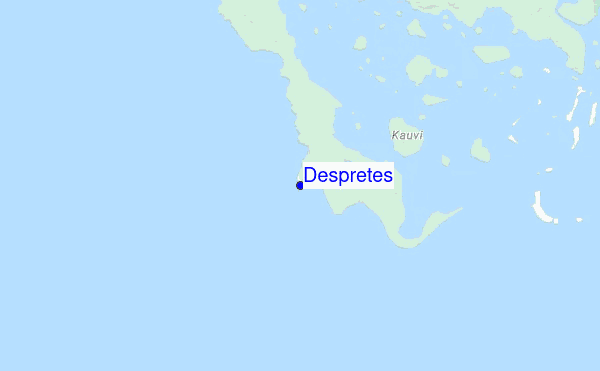 Despretes location map