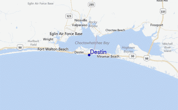 Destin Location Map