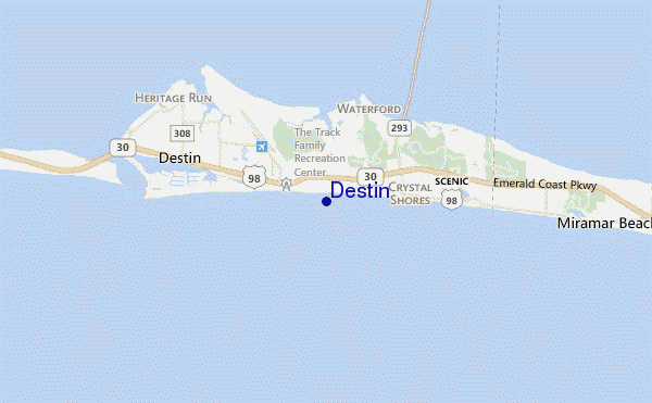Destin location map