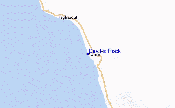 Devil's Rock location map