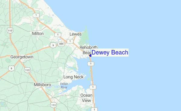 Dewey Beach Surf Forecast And Reports Delaware Usa Dewey Beach Regional Map Local