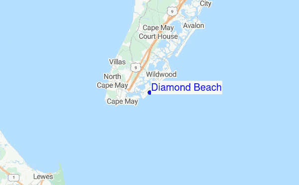 Diamond Beach Surf Forecast And Reports New Jersey Usa Diamond Beach Regional Map Local