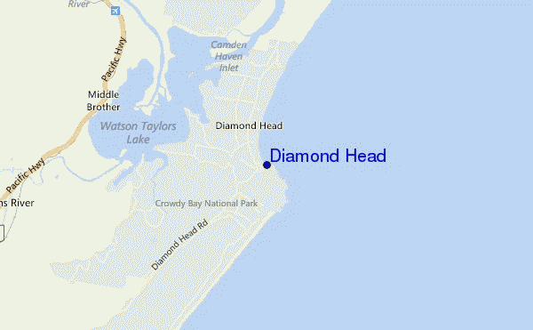 Diamond Head location map