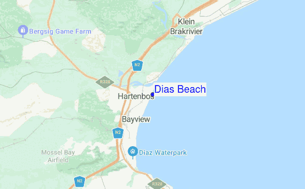 Dias Beach location map