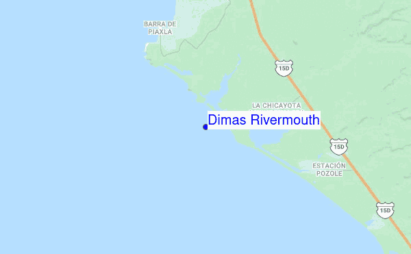 Dimas Rivermouth location map