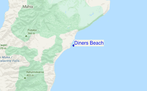 Diners Beach location map