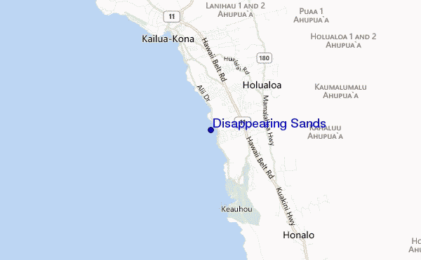 Disappearing Sands location map