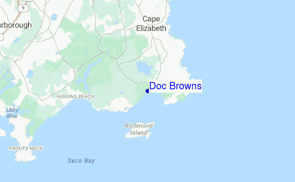 Doc Browns location map