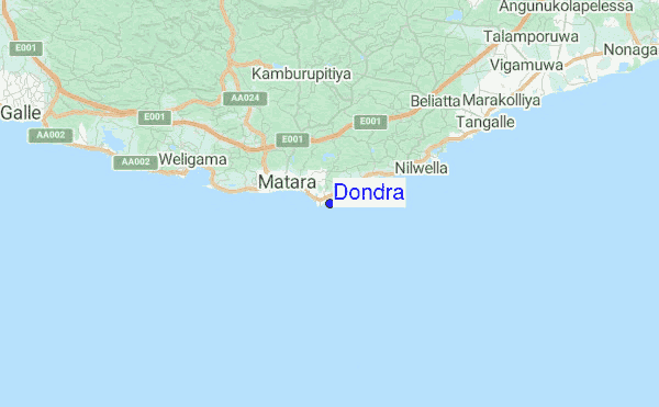 Dondra Location Map