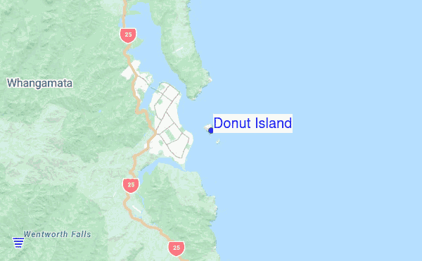 Donut Island location map