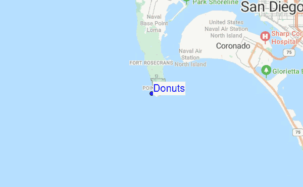 Donuts location map