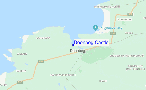 Doonbeg Castle location map