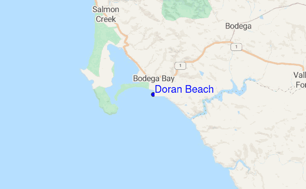 Doran Beach location map