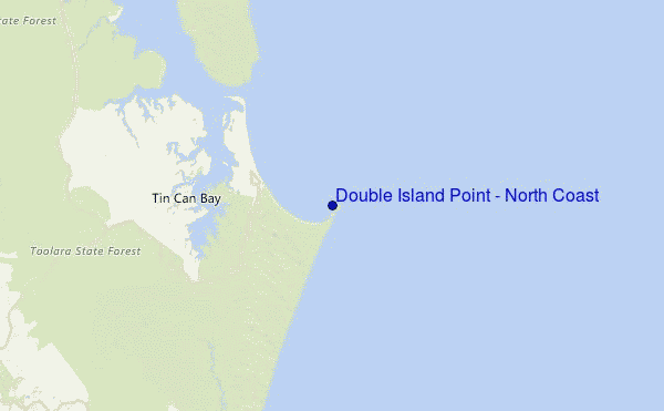 Double Island Point - North Coast Location Map