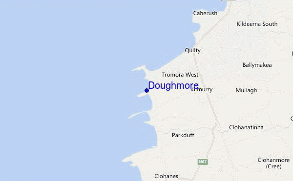 Doughmore location map