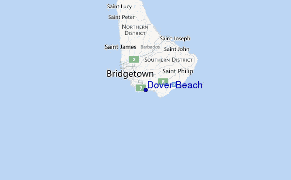 Dover Beach Location Map