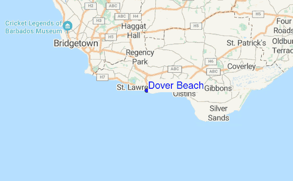 Dover Beach location map