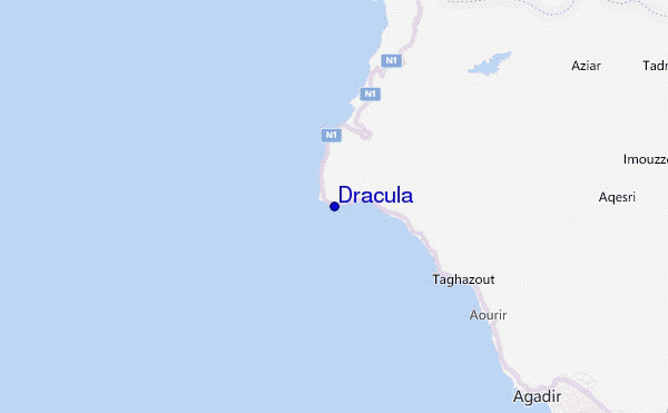 Dracula Location Map