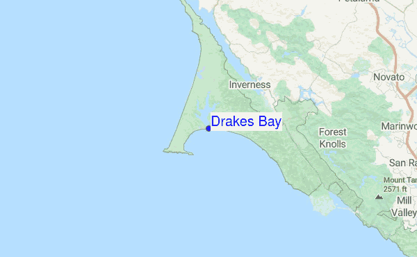 Drakes Bay Location Map