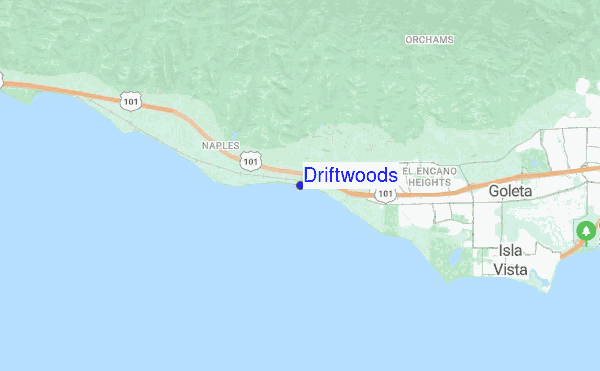 Driftwoods location map