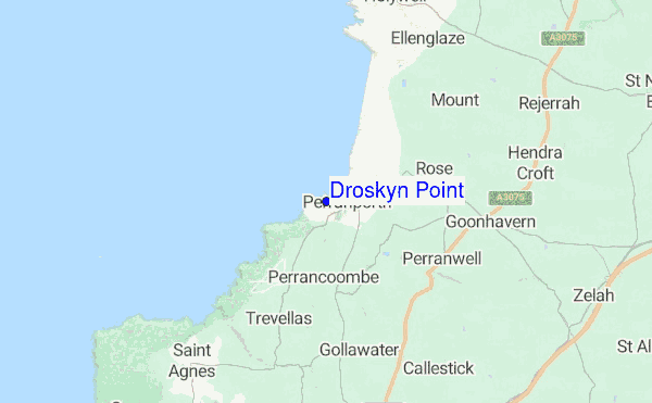 Droskyn Point location map