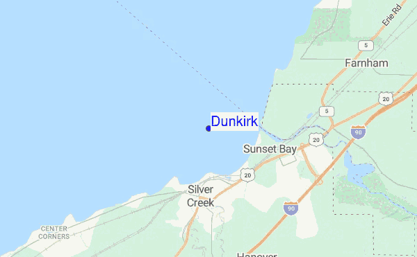 Dunkirk location map