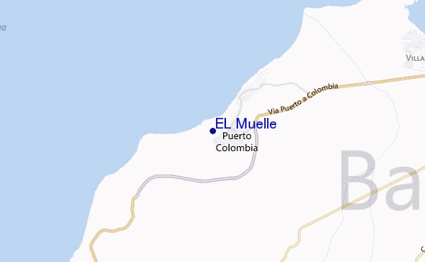 EL Muelle location map