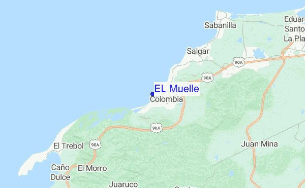 EL Muelle location map