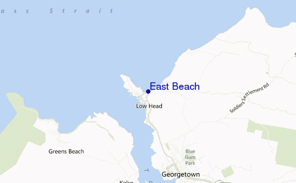 East Beach location map
