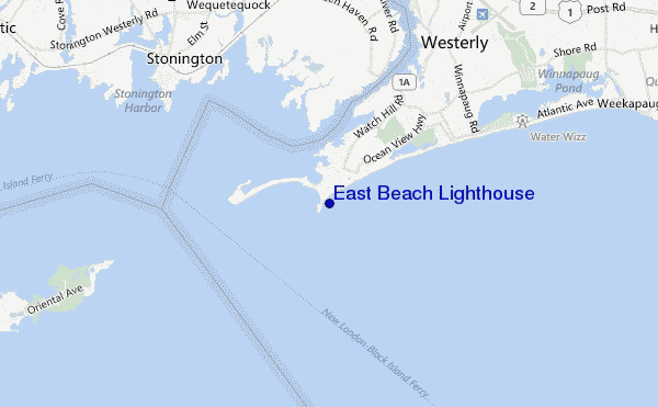 East Beach Lighthouse location map