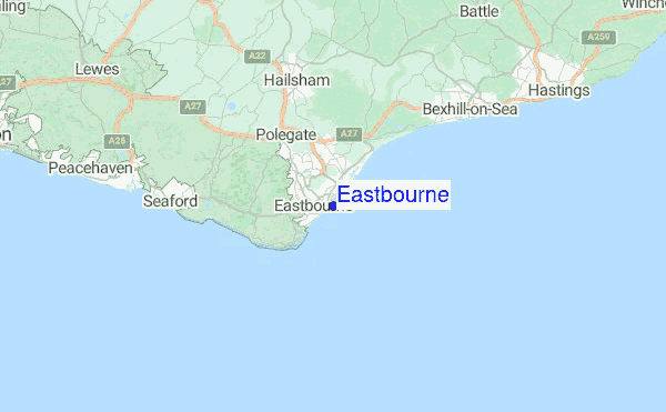 Eastbourne Location Map