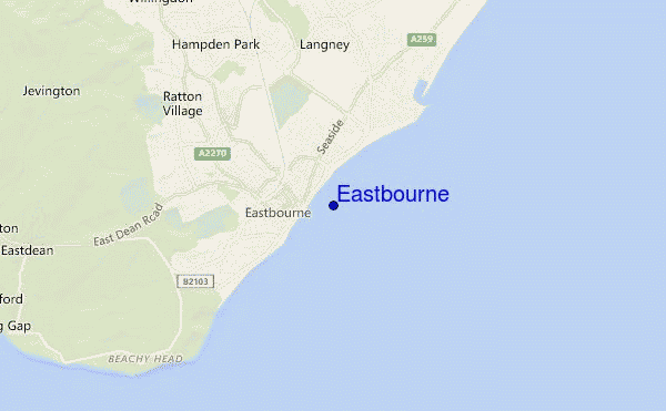 Eastbourne location map