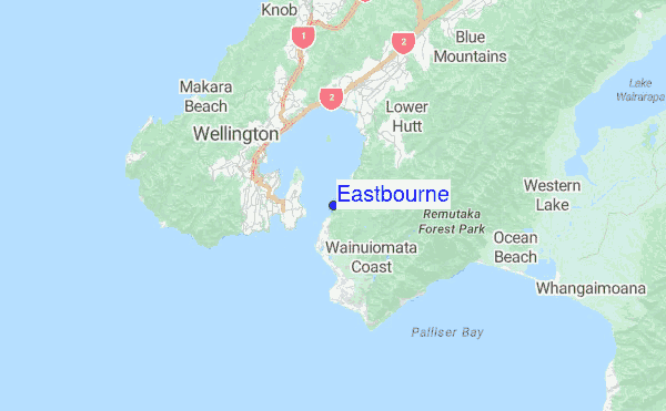 Eastbourne Location Map