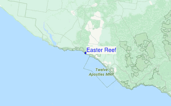 Easter Reef Location Map