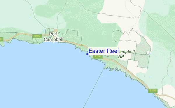 Easter Reef location map