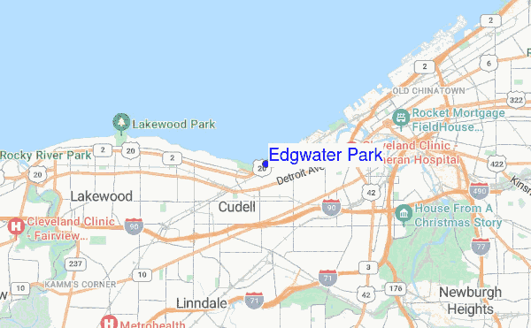 Edgwater Park location map