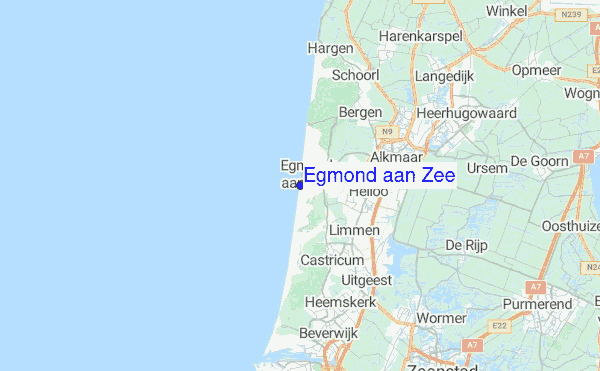 Egmond aan Zee Location Map