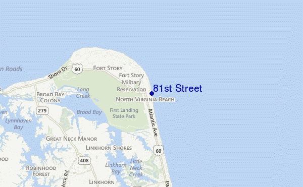 81st Street location map