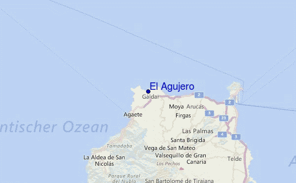El Agujero Location Map